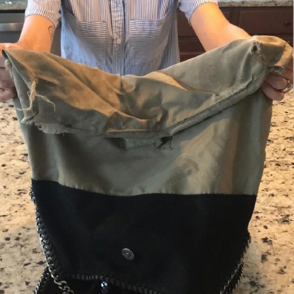 Stella Falabella Large Black Shoulder Bag Hobo - Picture 8 of 8